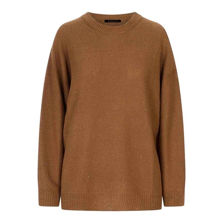 Fabiana Filippi Pull Col Rond - Marron