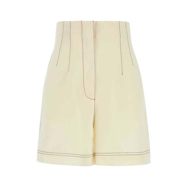Philosophy Di Lorenzo Serafini Ivory Polyester Blend Shorts Fantasiabianco Exterior: Cotton - Women