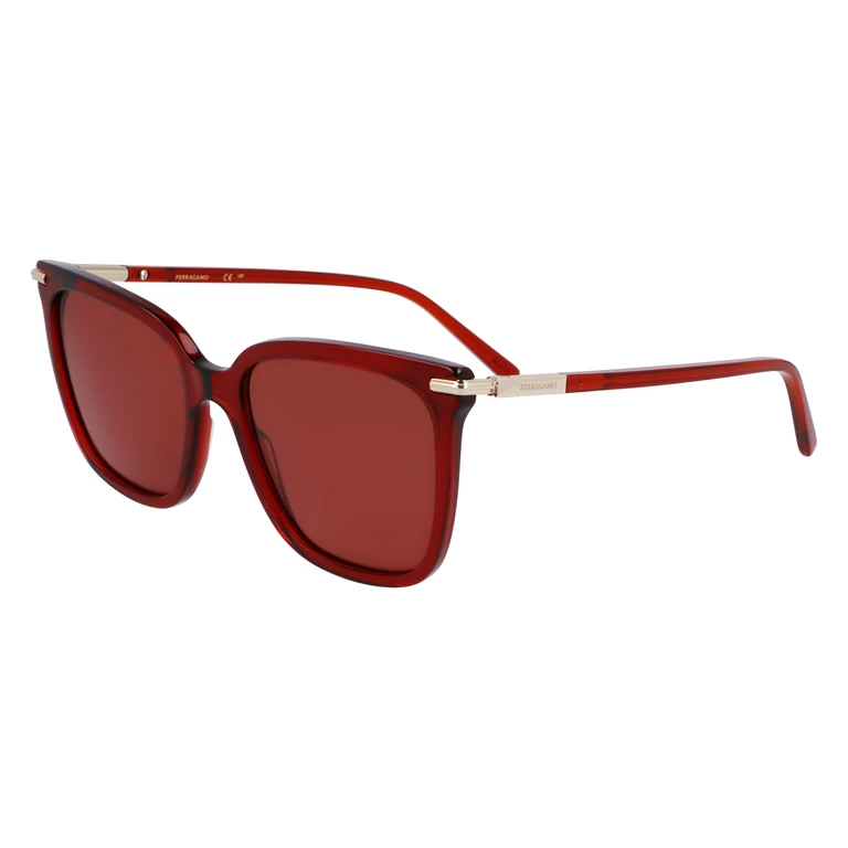 Ferragamo Red Square Ladies Sunglasses SF2037S 616 56