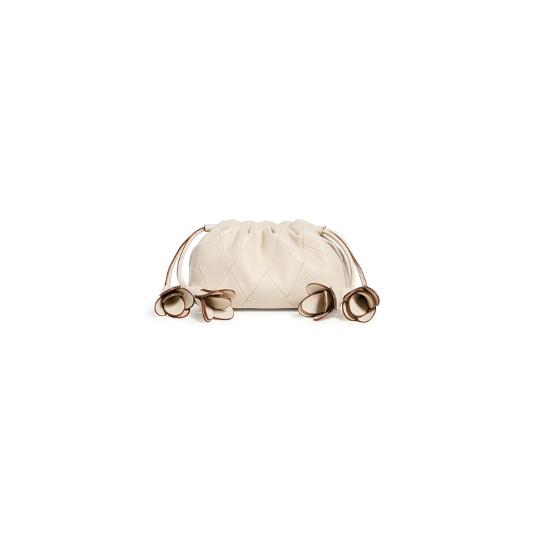 Zimmermann Cloud 91 Small Leather Clutch Milk One Size