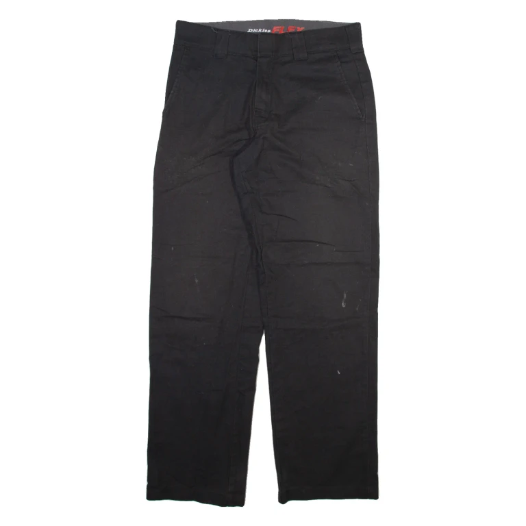 DICKIES Mens Trousers Black Regular Straight W31 L31