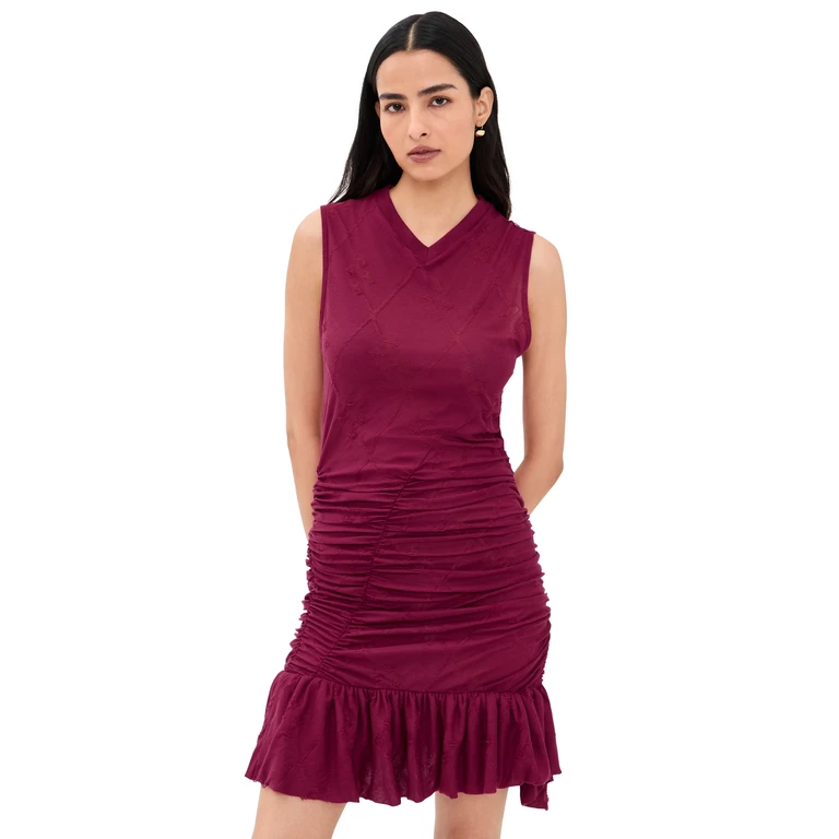 IRO Houle Dress Raspberry XL