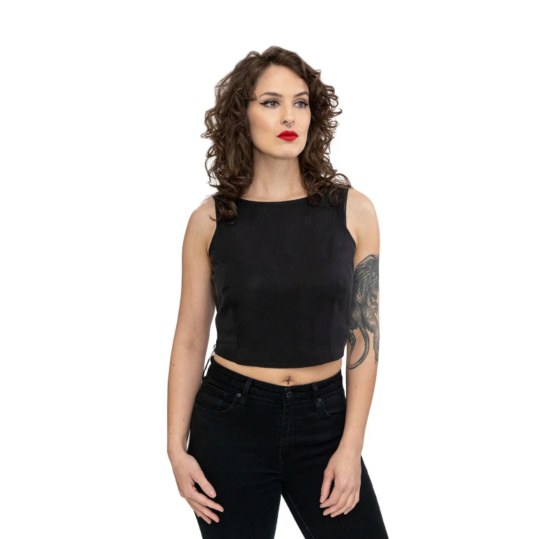 Zipped TENCEL™ Crop Top