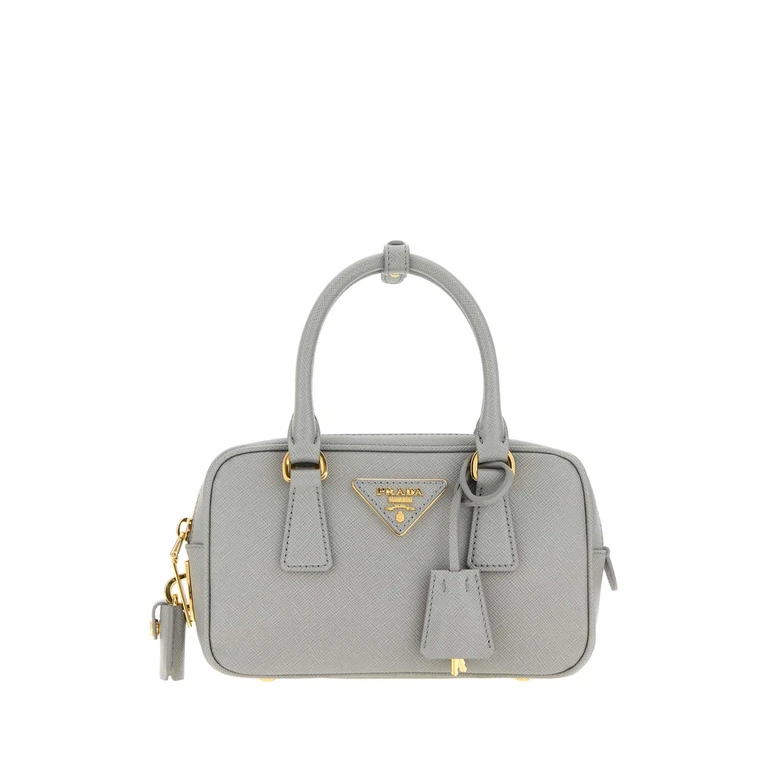Prada Powder Blue Leather Handbag Nube Borse A Mano - Women