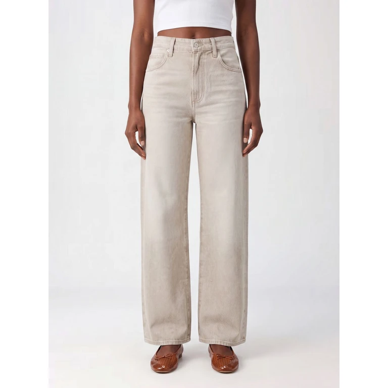 Arellia High-Waisted Wide Leg Jeans in Recycled Cotton Denim (1M82R99D2848SOFT)