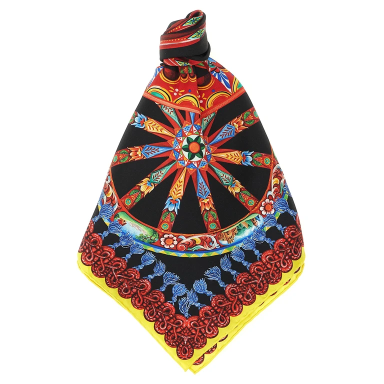 Multicolor Silk Scarf - Women