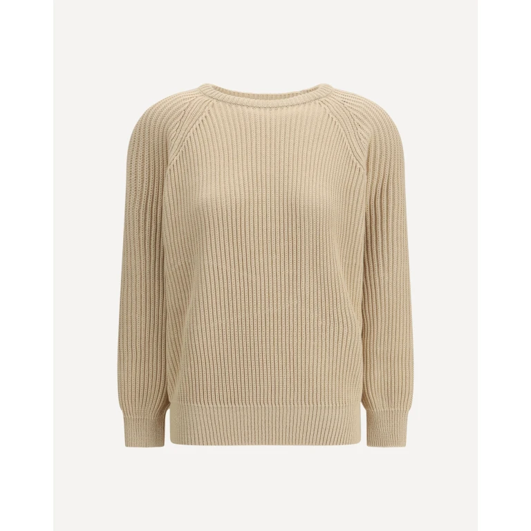 Pullover Saint Laurent in cotone a coste da donna