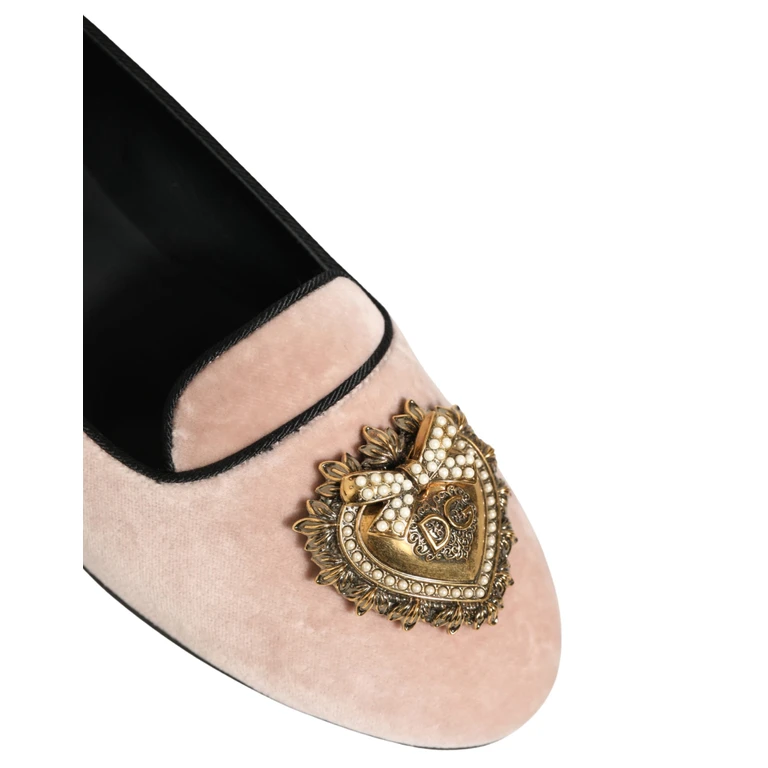 Pink Velvet Devotion Loafers Flats Shoes Cotton - Women