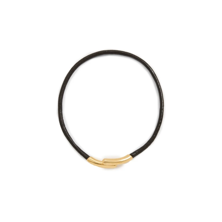 SHASHI Lasso Necklace Brown One Size