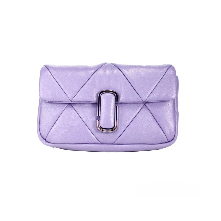 Marc Jacobs The J Daybreak Diamond Quilted Leather Shoulder Crossbody Bag Silver - Women
