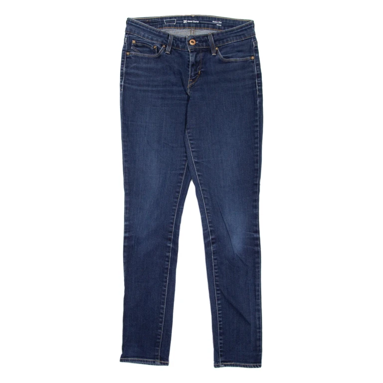 LEVI'S Modern Rise Womens Jeans Blue Slim Skinny Stone Wash W26 L30