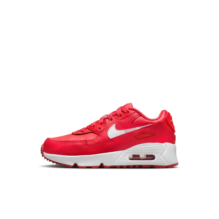 Preschool Air Max 90 Leather Ps 'Track Red' Sneakers