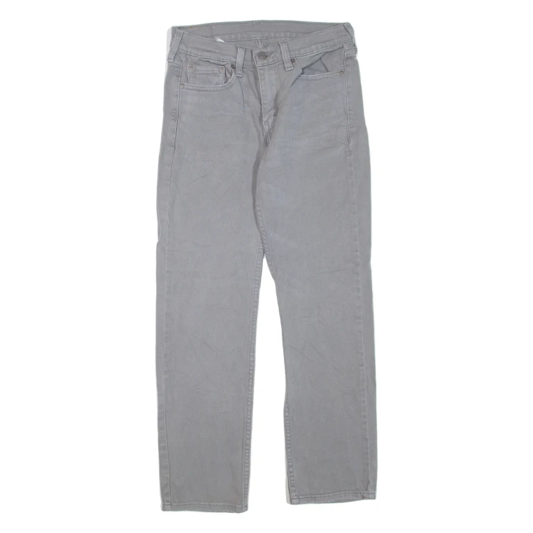 LEVI'S 514 Jeans Mens Grey Regular Straight W29 L30