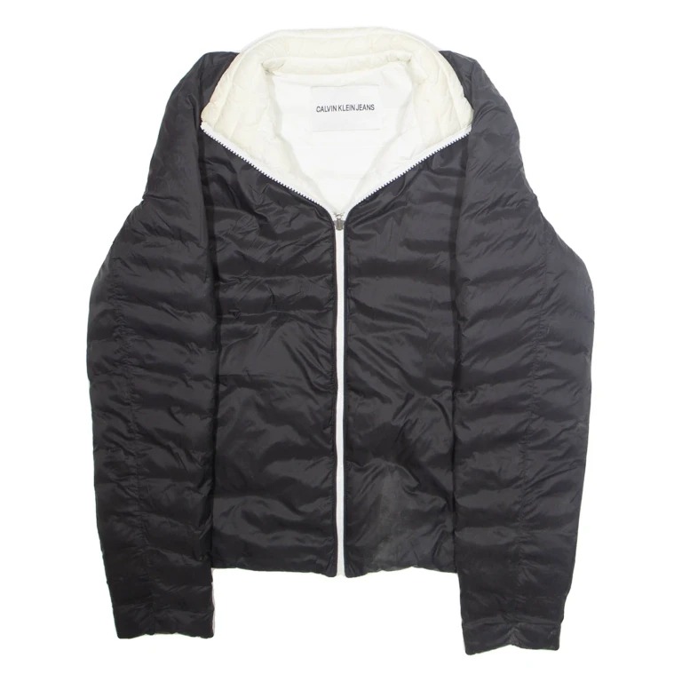 CALVIN KLEIN JEANS Womens Puffer Jacket Black M