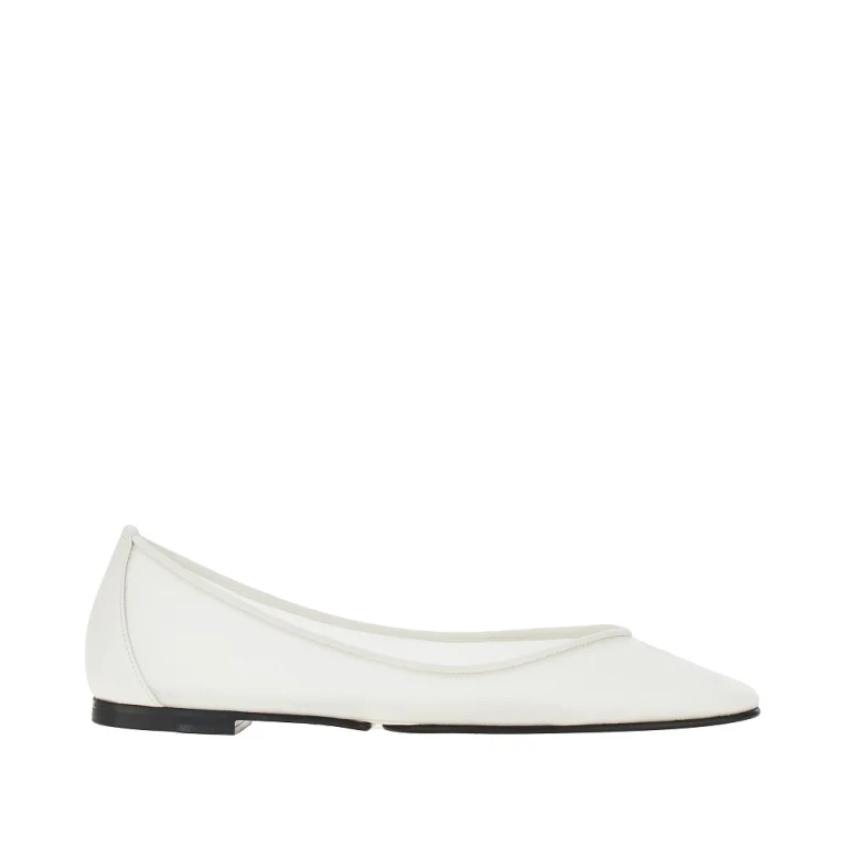 JACQUEMUS 'Ovalo' 网眼芭蕾舞平底鞋