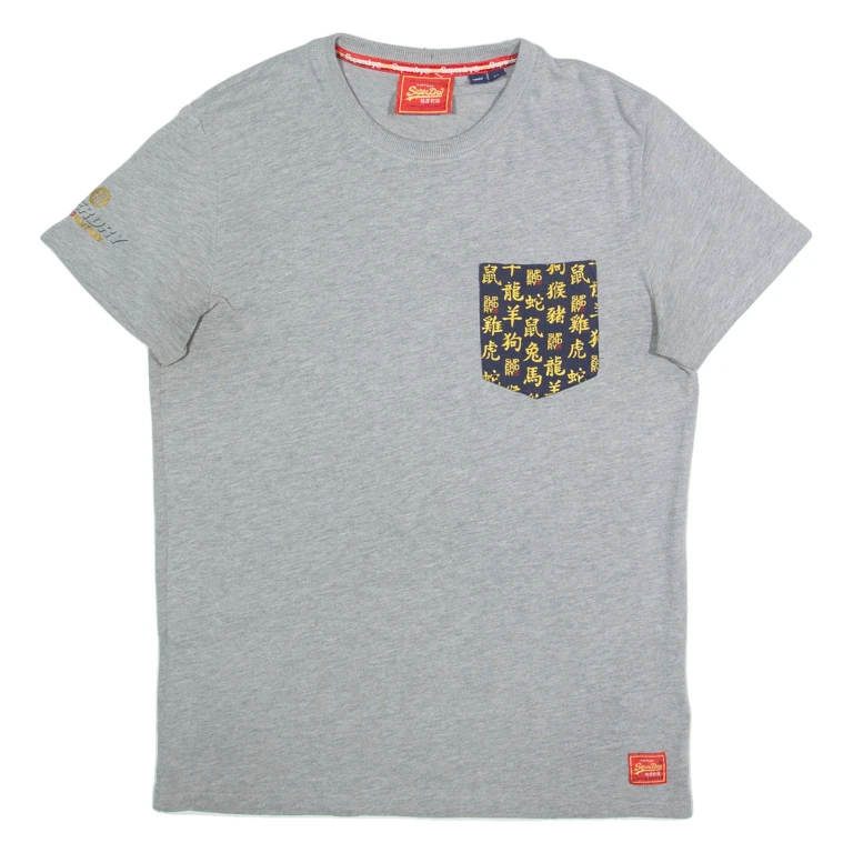 SUPERDRY Mens T-Shirt Grey M