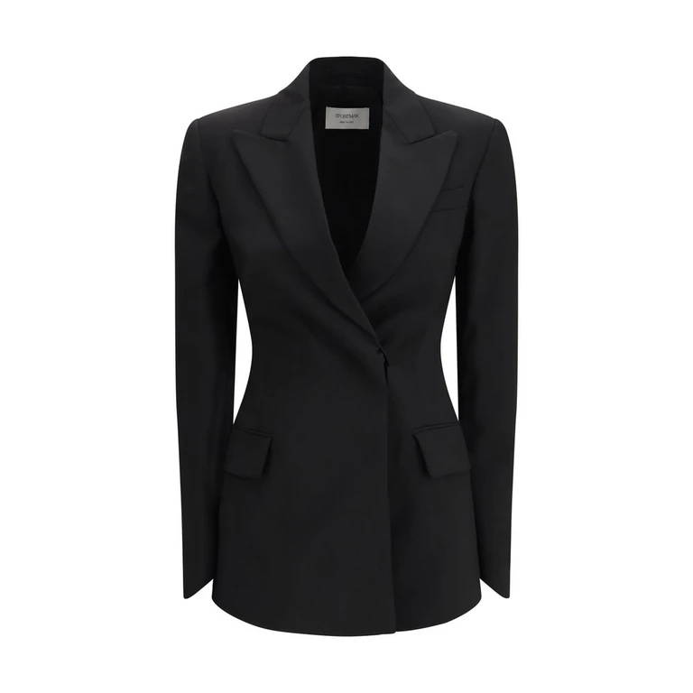Max Mara Black Wool Blazer Clothing - Women