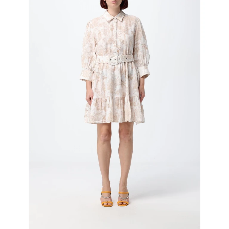Tropical Print Cotton Chemisier Mini Dress (DAIS00202451L)