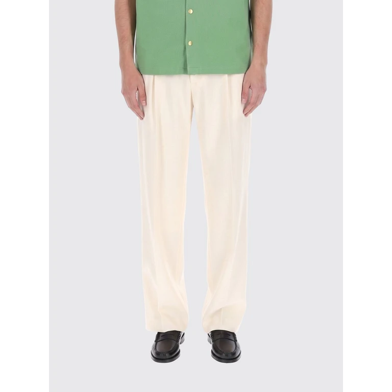 DRÔLE DE MONSIEUR Pants Men color White (KBP165VI029OFFWHITE)