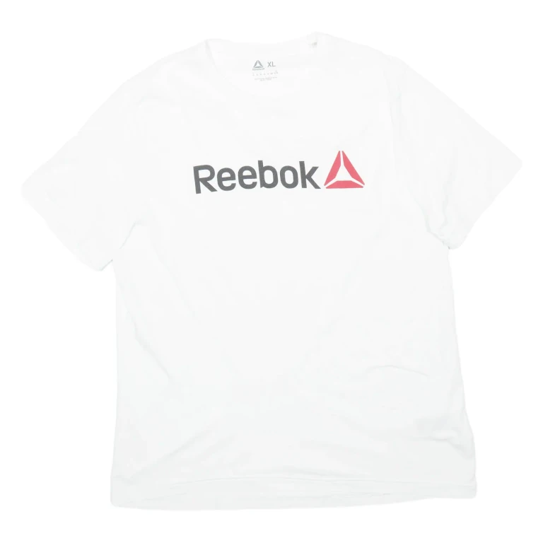 REEBOK Mens T-Shirt White XL