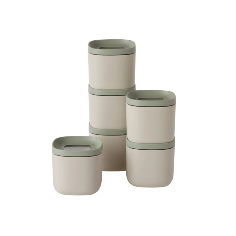Balance 6Pc Covered Food Container Set 0.17qt., Recycled Material