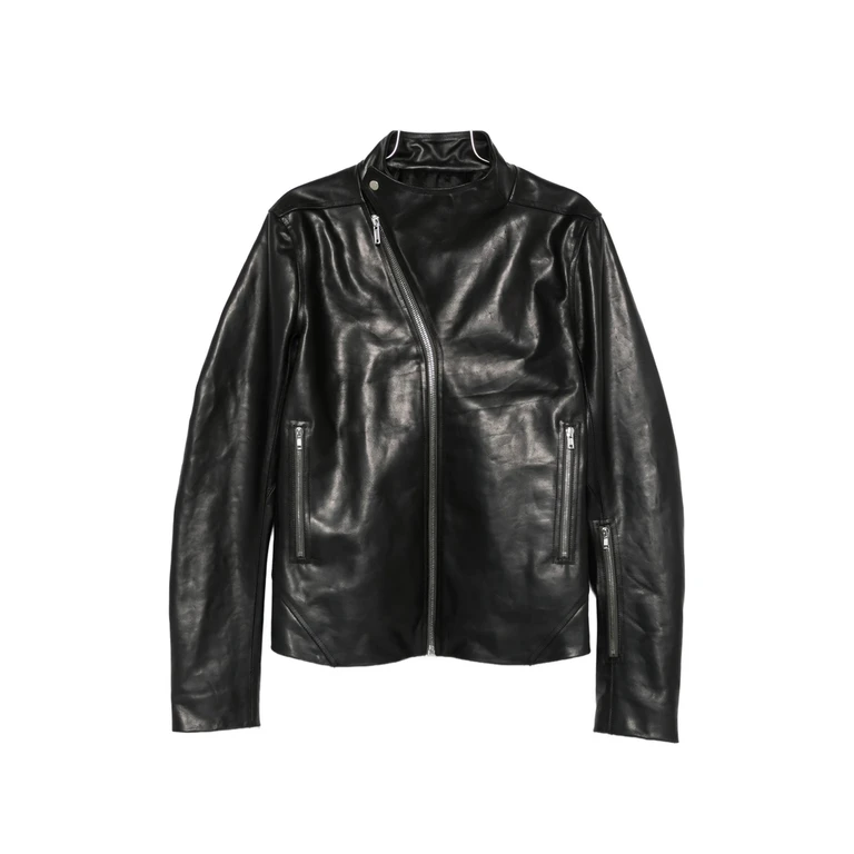 Release Asymmetric-zip Leather Jacket