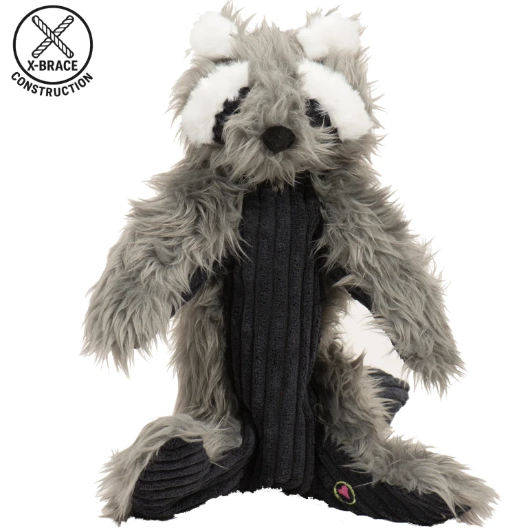 Redwood Raccoon X-Brace Plush Dog Toy