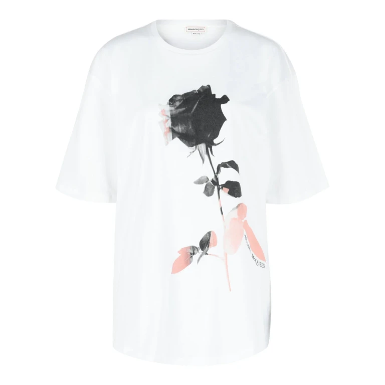 Rose Print Graphic T-Shirt