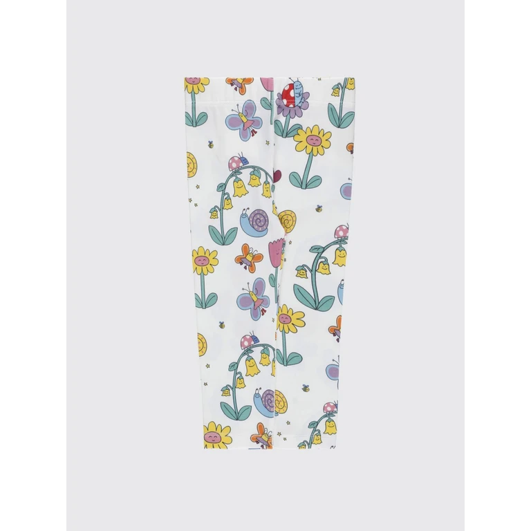 Boy's Floral Print Organic Cotton Leggings (TY6000BZ3574101MC)