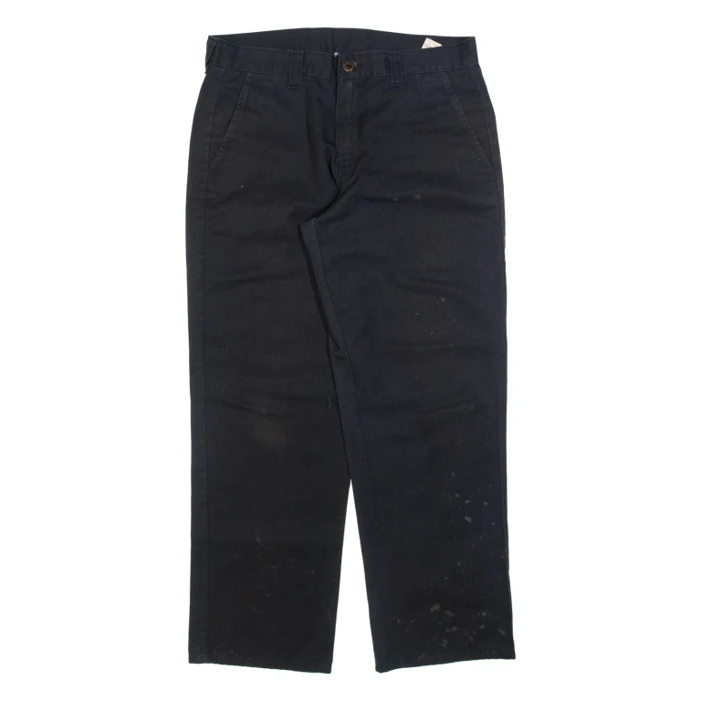 DICKIES Mens Trousers Black Regular Straight W32 L30