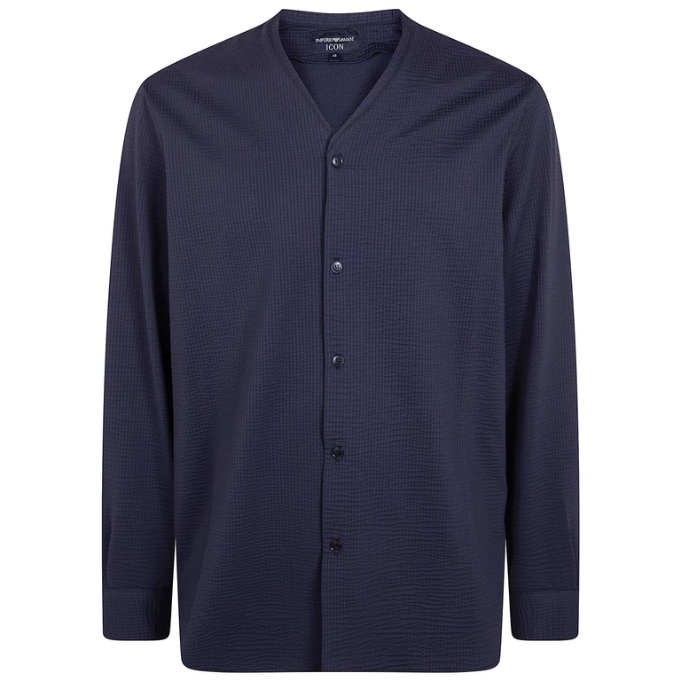 EMPORIO ARMANI SUSTAINABLE Camicia Manica Lunga "Navy"