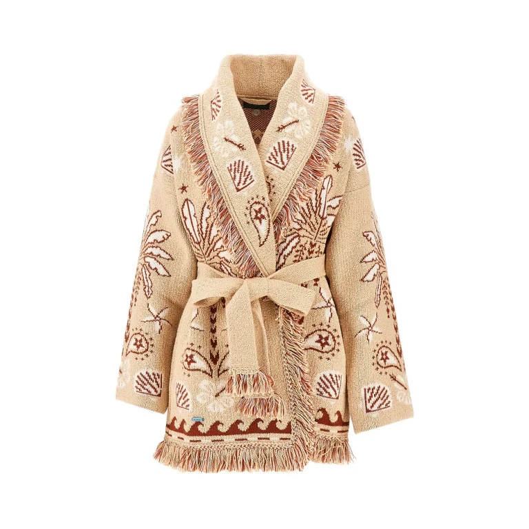 ALANUI 'Echoes of the island' wool blend cardigan Woman XS