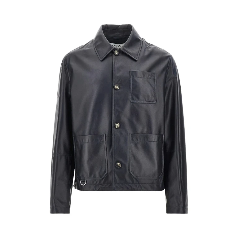 LOEWE werkkledingjas van nappaleer en nylon
