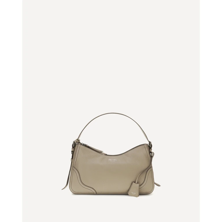 PRADA Aimée large Shoulder Bag in leather Female UNI