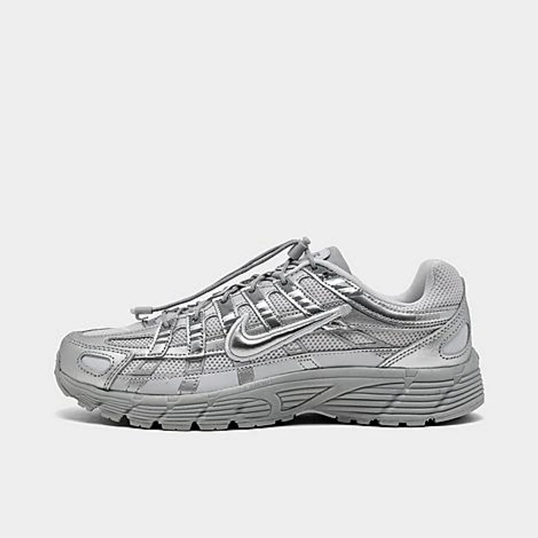 Nike Big Kids P-6000 Utility Casual Shoes in Vast Grey/Light Smoke Grey Size: 4.0