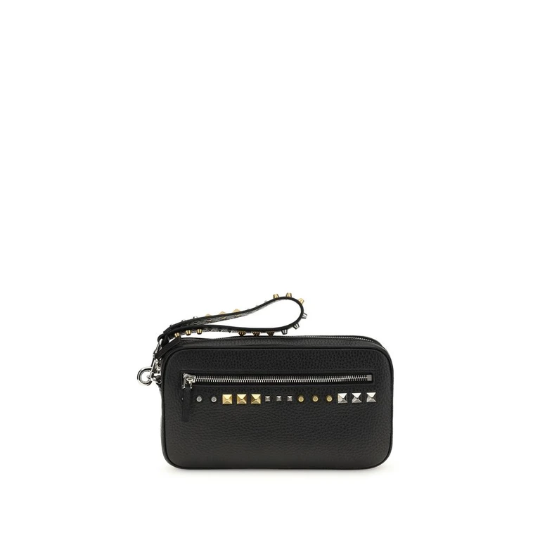 Valentino Garavani Black Calf Leather Bos Taurus Accessories - Men