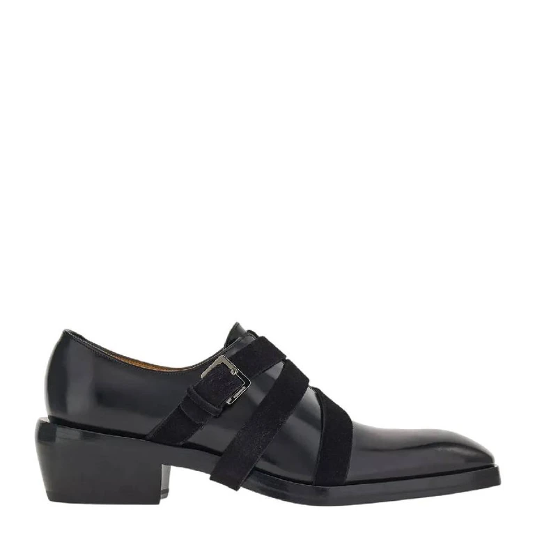 Forest Side Buckle Leather Shoes