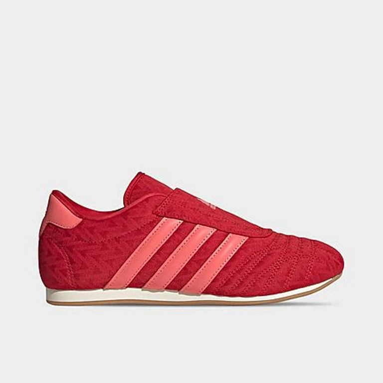 adidas Women's Originals Taekwondo Casual Shoes in Better Scarlet/Semi Flash Red/Off White Size: 5.0