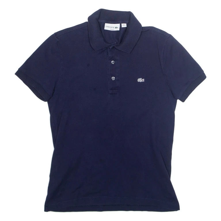 LACOSTE Slim Fit Mens Polo Shirt Blue XS