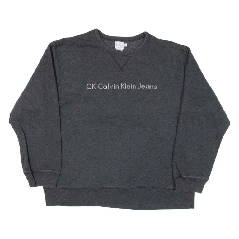 CALVIN KLEIN JEANS Mens Sweatshirt Grey M