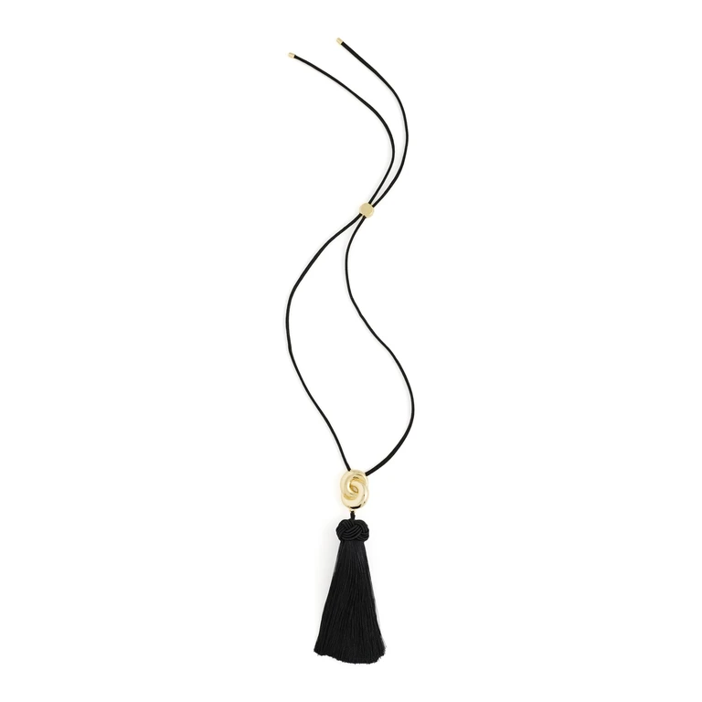 Luv Aj The Solstice Knot Tassel Necklace Gold One Size