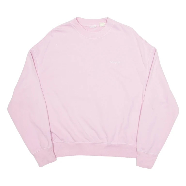 LEVI'S Oversized Womens Sweatshirt Pink XS