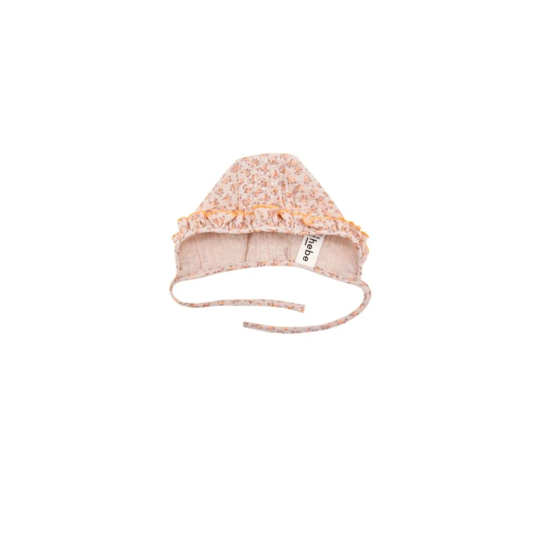 Baby Girl Hat with Floral Print - 0-2m (36/38cm)