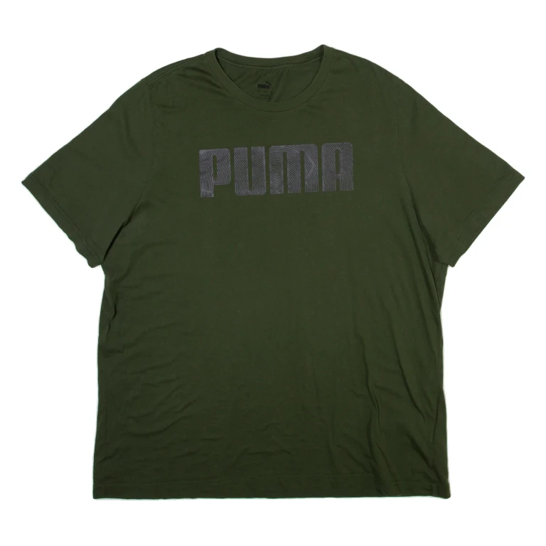 PUMA Mens T-Shirt Green 2XL