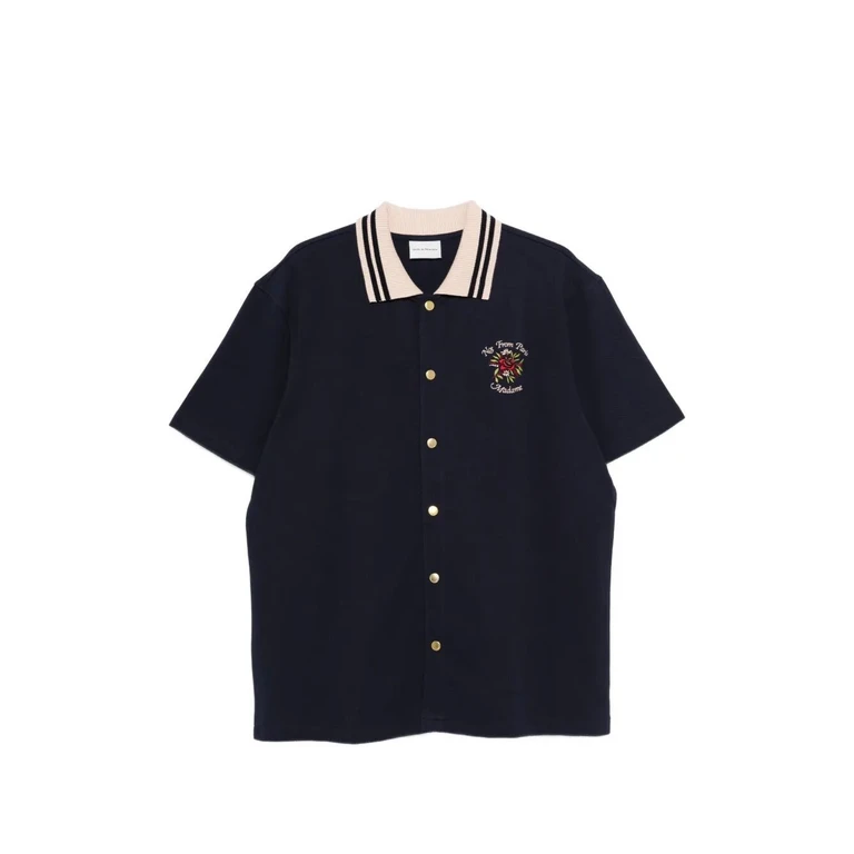 DROLE DE MONSIEUR "Piquée Slogan Rose" Shirt