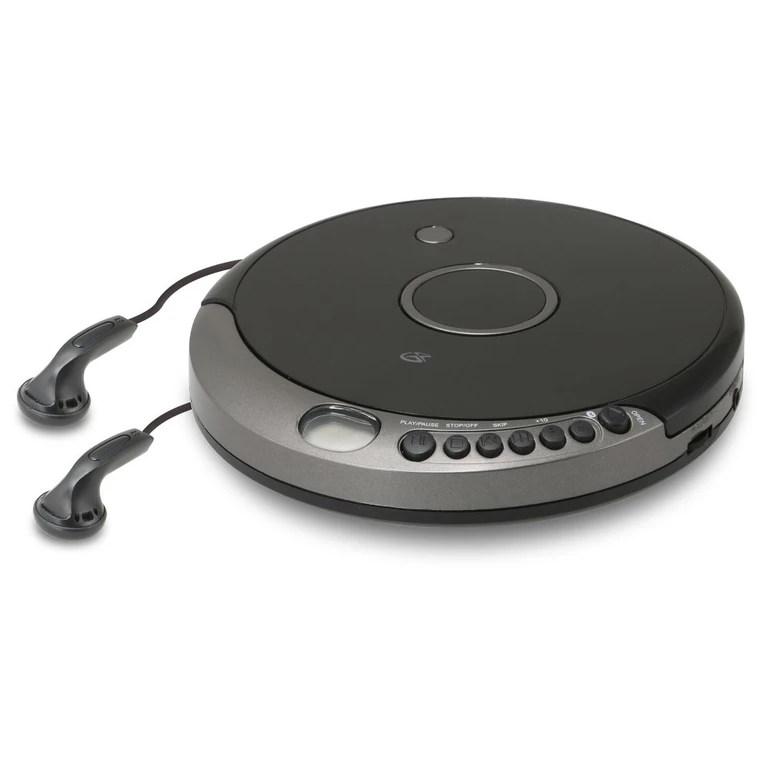 Portable Bluetooth CD and MP3 Player - Black