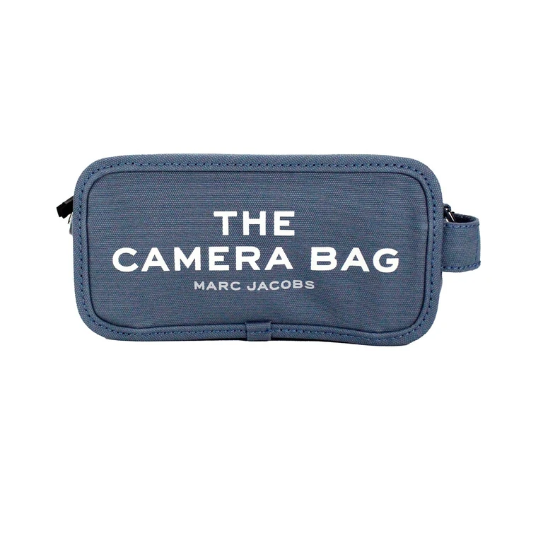 Marc Jacobs M0017040-481 Womens The Camera Bag Blue Shadow One Size Silver Cotton - Women