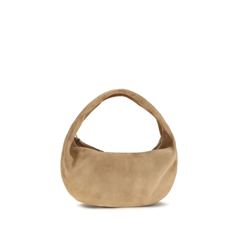 Khaite Beige Calf Leather Bos Taurus Shoulder Bag - Women