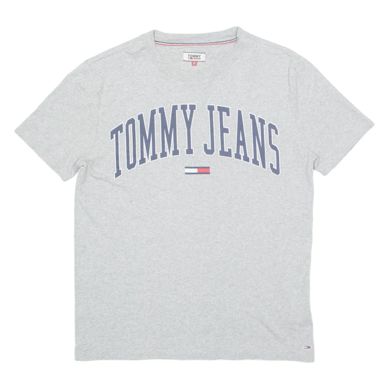 TOMMY HILFIGER Mens T-Shirt Grey S