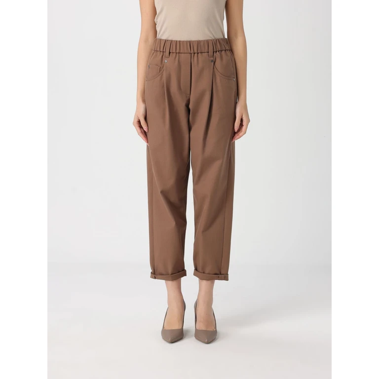 Pants Woman color Leather (MA126P8417C9311)